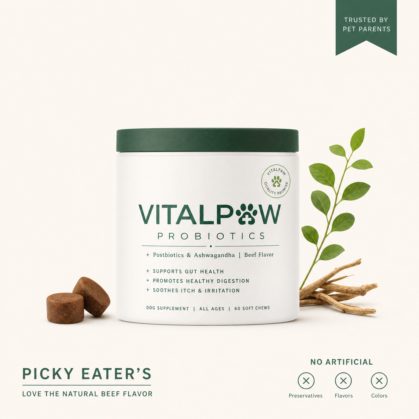 Probiotics For Gut & Digestive Health - Itching, Licking & Skin Irritation