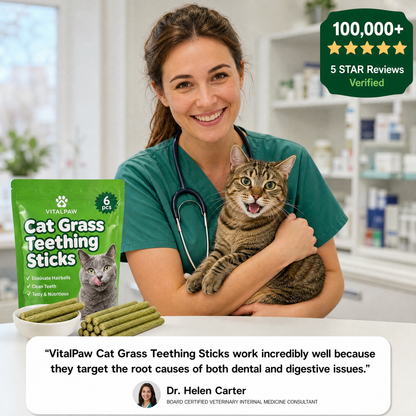 Cat Grass Teething Sticks