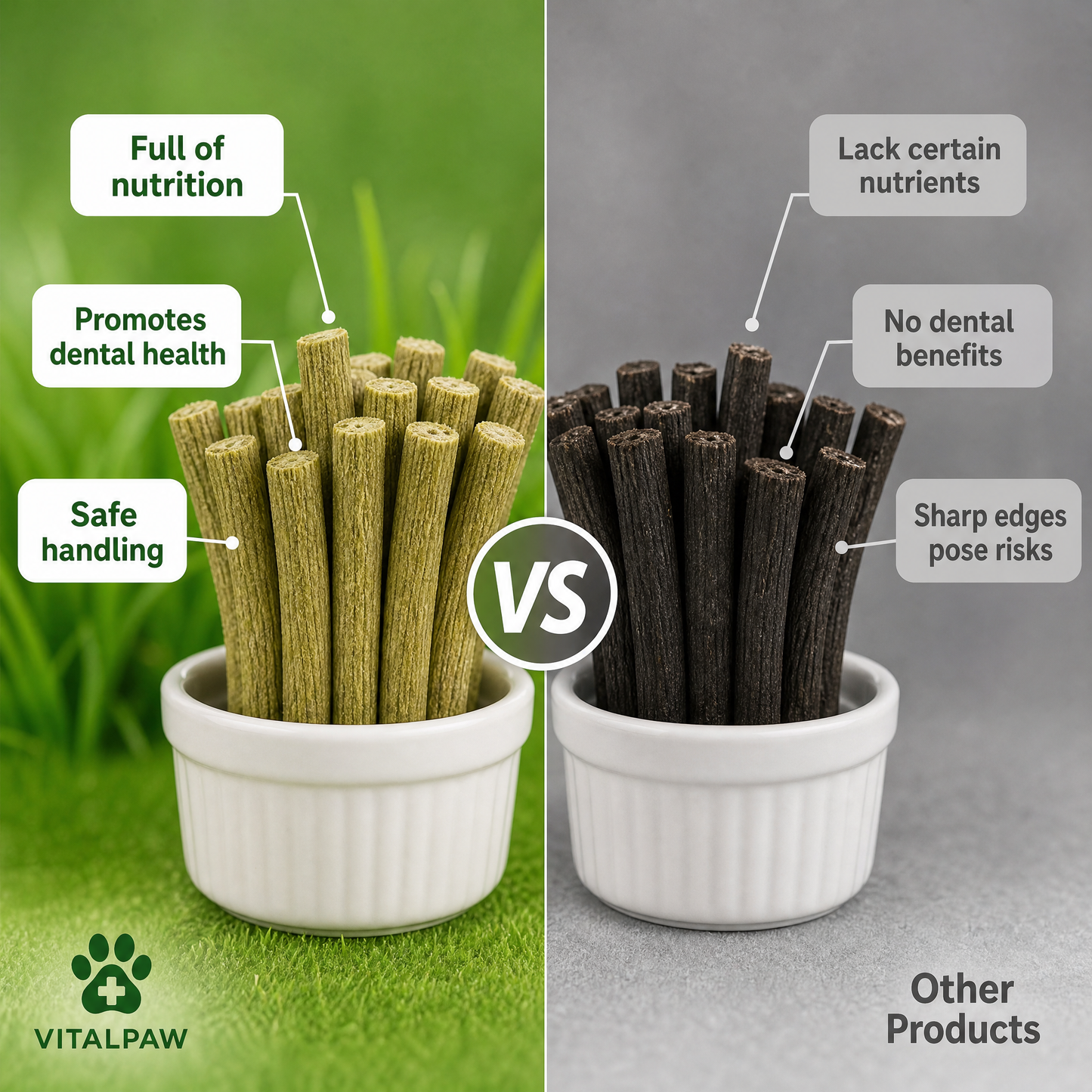 Cat Grass Teething Sticks