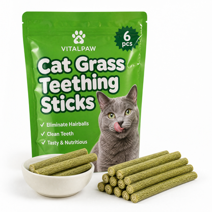 Cat Grass Teething Sticks