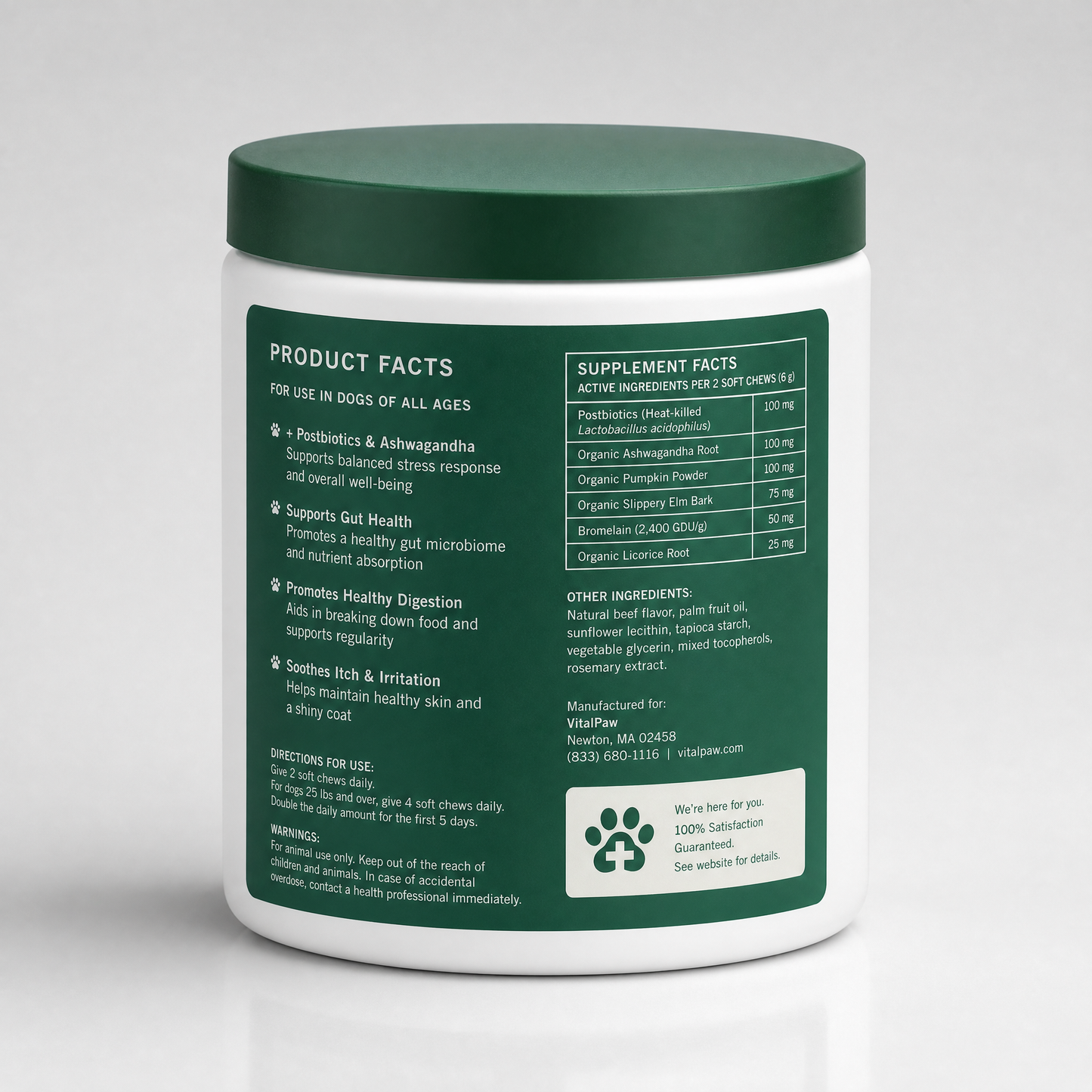 Probiotics For Gut & Digestive Health - Itching, Licking & Skin Irritation